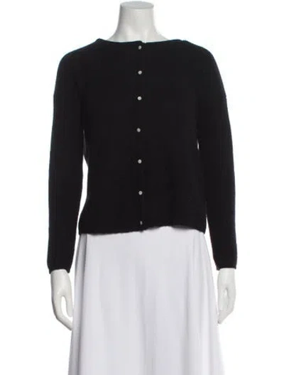 Pre-owned Sézane Bateau Neckline Sweater In Black