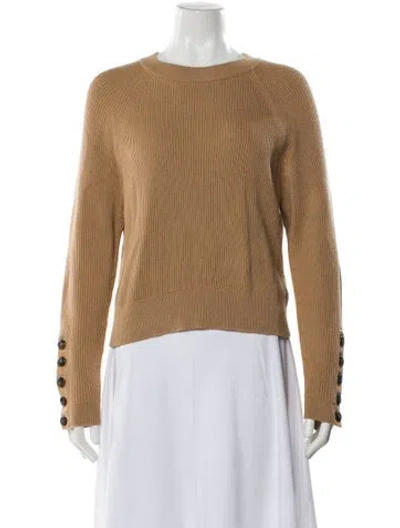 Pre-owned Sézane Bateau Neckline Sweater In Brown