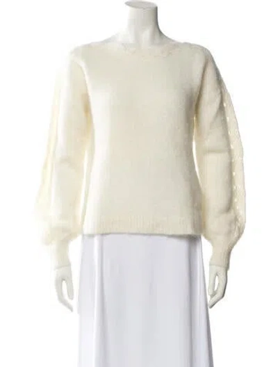 Pre-owned Sézane Bateau Neckline Sweater In Neutral