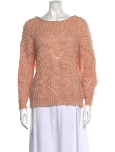 Pre-owned Sézane Bateau Neckline Sweater In Orange