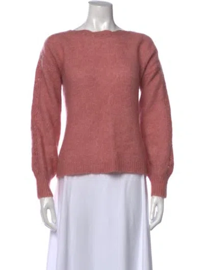 Pre-owned Sézane Bateau Neckline Sweater In Pink