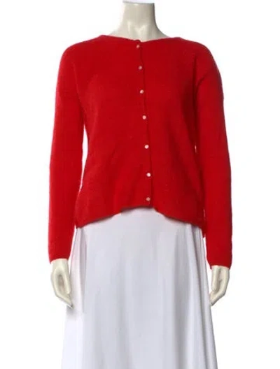 Pre-owned Sézane Bateau Neckline Sweater In Red