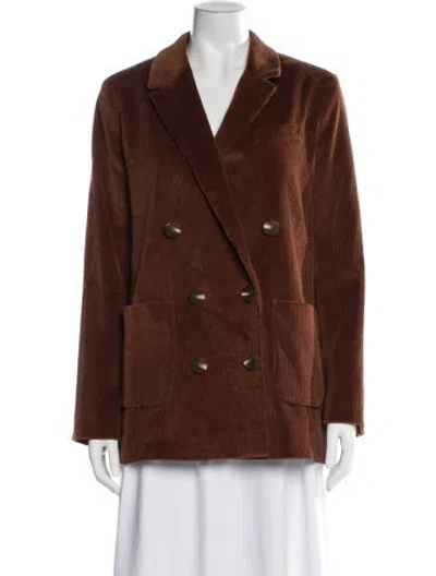 Pre-owned Sézane Blazer In Brown