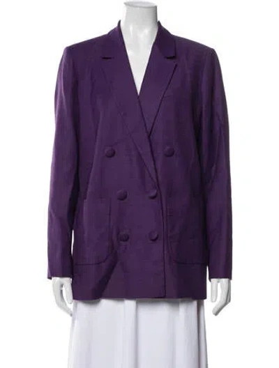 Pre-owned Sézane Blazer In Purple