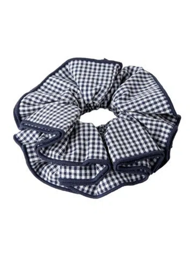 Pre-owned Sézane Blue Patterned Scrunchie