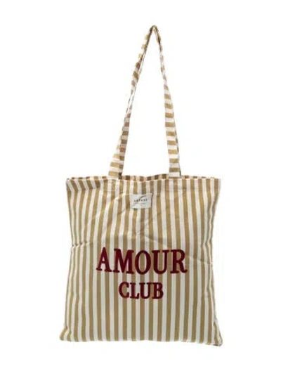 Pre-owned Sézane Canvas Bucket Bag In Multi