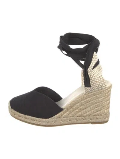 Pre-owned Sézane Canvas Pumps In Black/neutrals