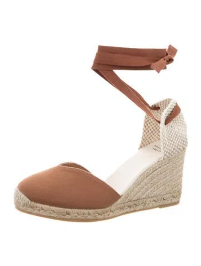 Pre-owned Sézane Canvas Pumps In Brown