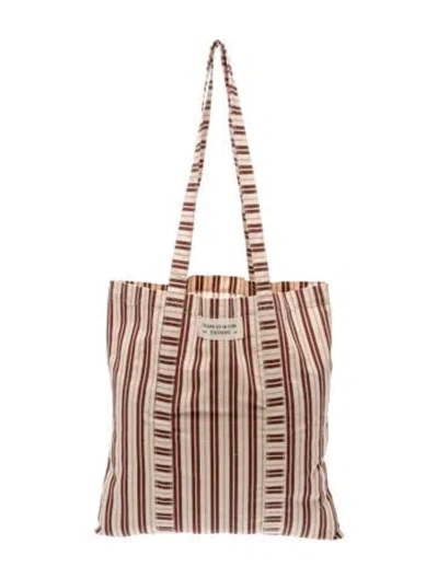 Pre-owned Sézane Canvas Shoulder Bag In Neutral