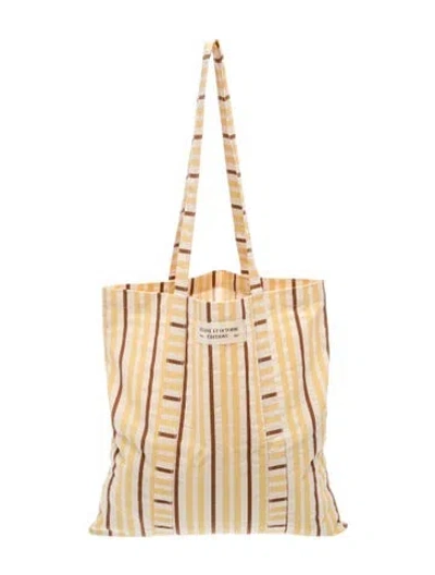 Pre-owned Sézane Canvas Shoulder Bag In Neutrals