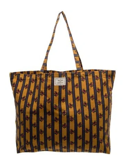 Pre-owned Sézane Canvas Tote In Blue