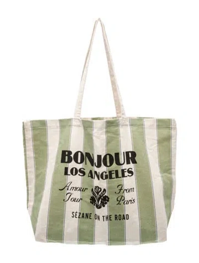 Pre-owned Sézane Canvas Tote In Multi