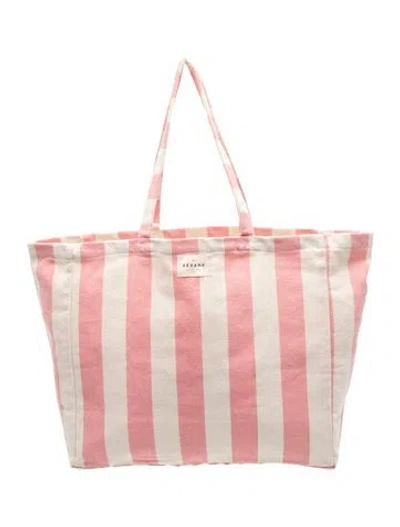 Pre-owned Sézane Canvas Tote In Multi