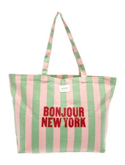 Pre-owned Sézane Canvas Tote In Multi