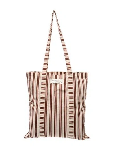 Pre-owned Sézane Canvas Tote In Multicolor
