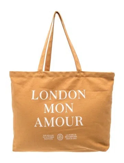 Pre-owned Sézane Canvas Tote In Neutral