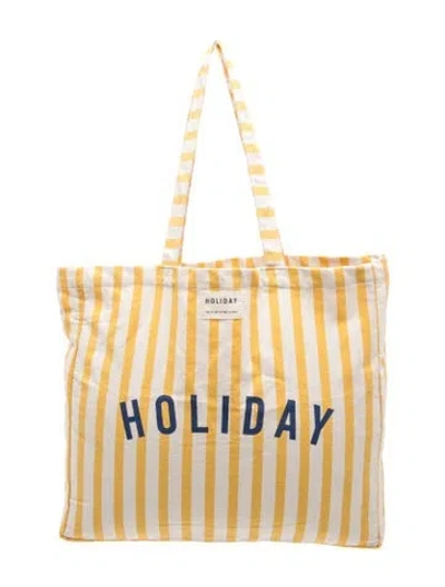 Pre-owned Sézane Canvas Tote In Neutral