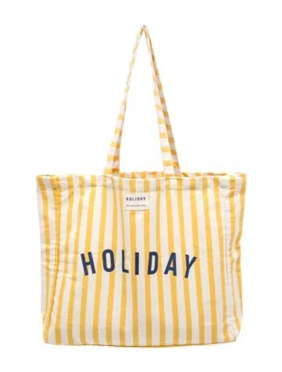 Pre-owned Sézane Canvas Tote In Neutral