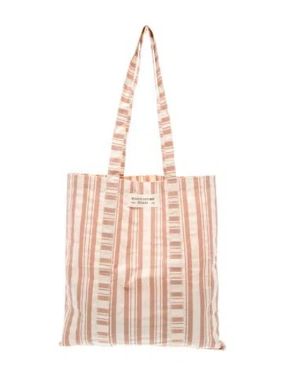 Pre-owned Sézane Canvas Tote In Neutral