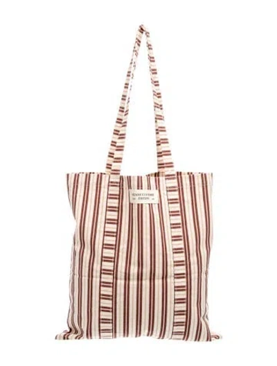 Pre-owned Sézane Canvas Tote In Neutrals