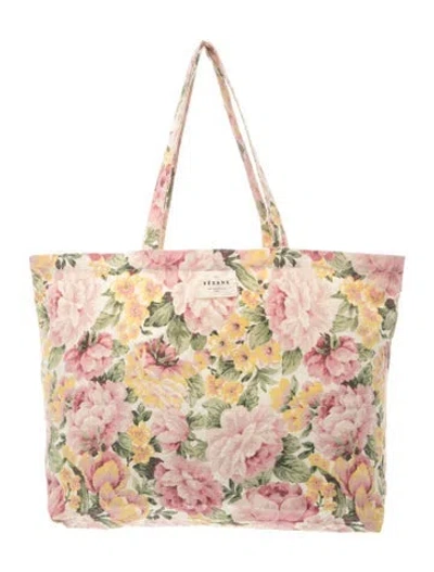 Pre-owned Sézane Canvas Tote In Neutrals