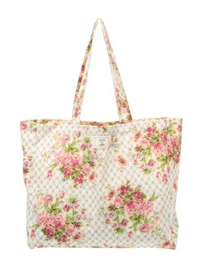Pre-owned Sézane Canvas Tote In Neutrals