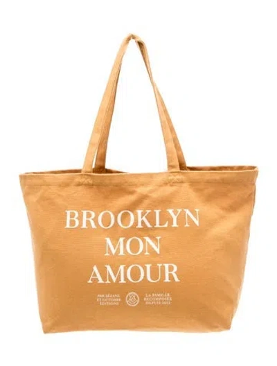 Pre-owned Sézane Canvas Tote In Neutrals
