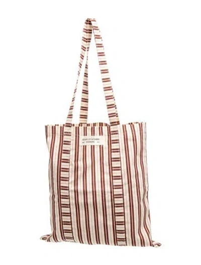Pre-owned Sézane Canvas Tote In Neutrals