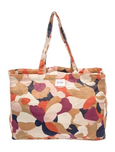 Pre-owned Sézane Canvas Tote In Neutrals