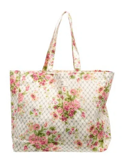 Pre-owned Sézane Canvas Tote In Neutrals