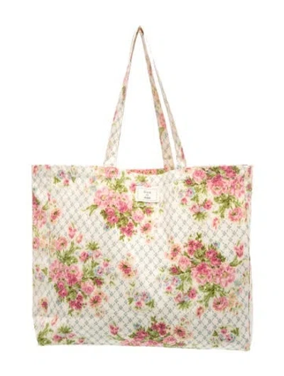Pre-owned Sézane Canvas Tote In Neutrals