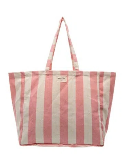 Pre-owned Sézane Canvas Tote In Neutrals