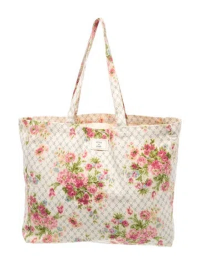 Pre-owned Sézane Canvas Tote In Neutrals