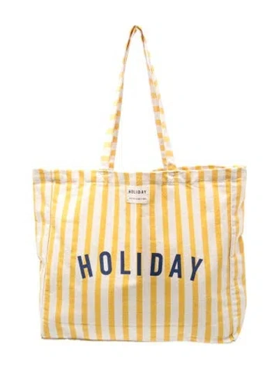 Pre-owned Sézane Canvas Tote In Neutrals