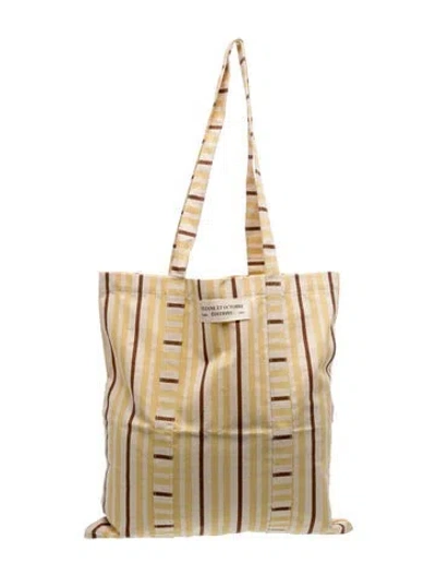 Pre-owned Sézane Canvas Tote In Neutrals