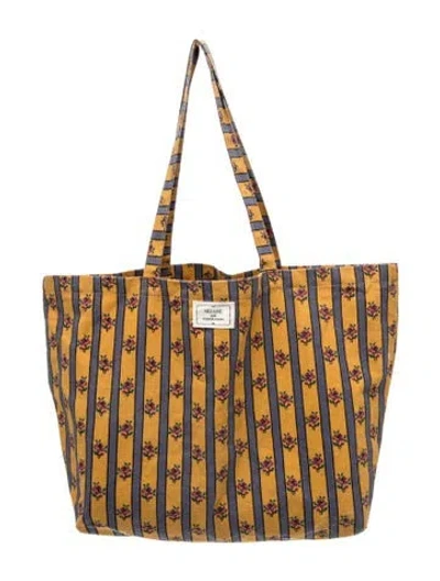 Pre-owned Sézane Canvas Tote In Orange