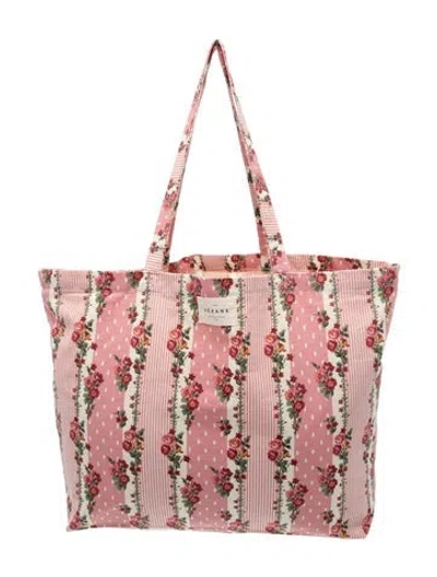Pre-owned Sézane Canvas Tote In Pink