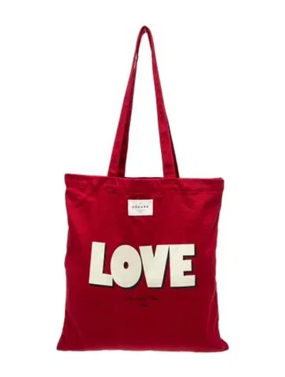 Pre-owned Sézane Canvas Tote In Pink