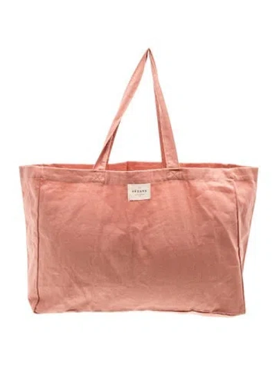 Pre-owned Sézane Canvas Tote In Pink
