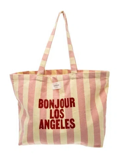 Pre-owned Sézane Canvas Tote In Pink