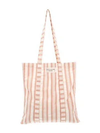 Pre-owned Sézane Canvas Tote In Pink