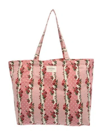 Pre-owned Sézane Canvas Tote In Pink