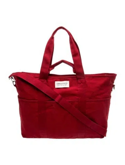 Pre-owned Sézane Canvas Tote In Red