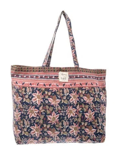 Pre-owned Sézane Canvas Tote In Red