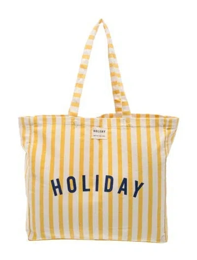 Pre-owned Sézane Canvas Tote In White