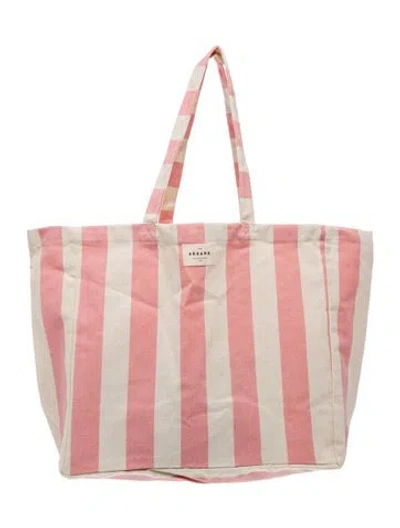 Pre-owned Sézane Canvas Tote In Yellow