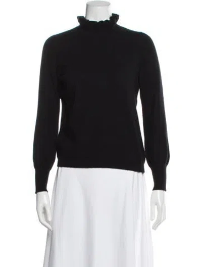 Pre-owned Sézane Cashmere Turtleneck Sweater In Black