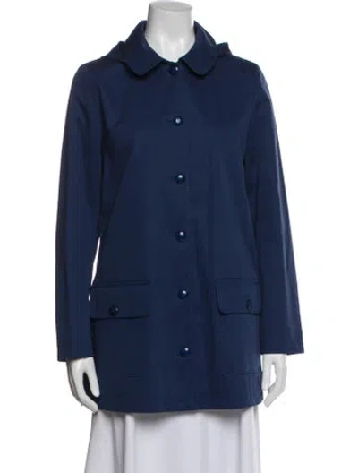 Pre-owned Sézane Coat In Blue