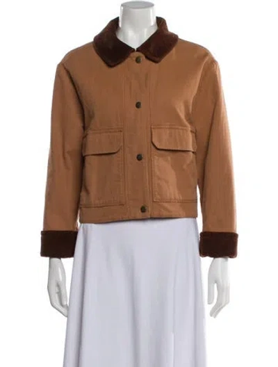 Pre-owned Sézane Coat In Brown