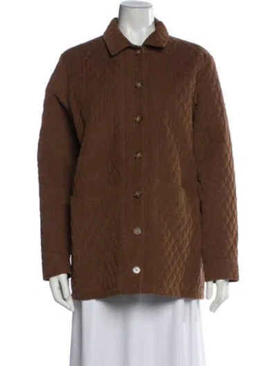 Pre-owned Sézane Coat In Brown